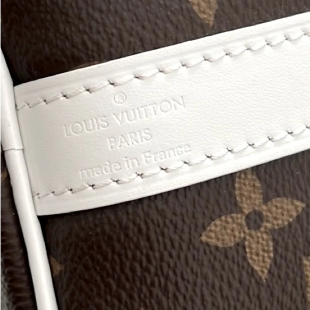 Louis Vuitton Brown and White Satchel - Picture 10 of 15